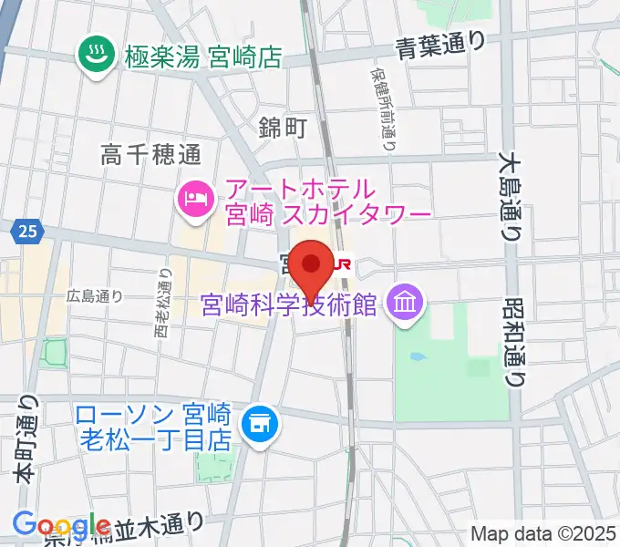 ワンダーアティックシネマの地図