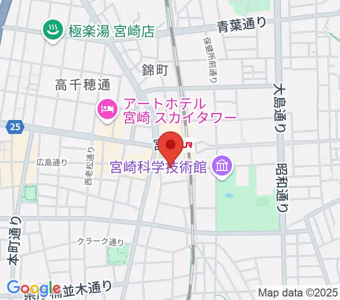 ワンダーアティックシネマの地図