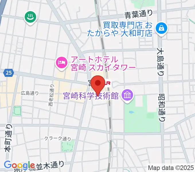 ワンダーアティックシネマの地図