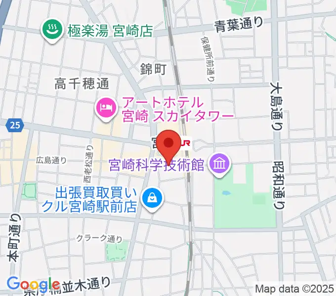 ワンダーアティックシネマの地図