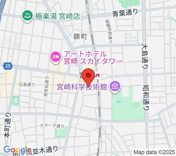 ワンダーアティックシネマの地図