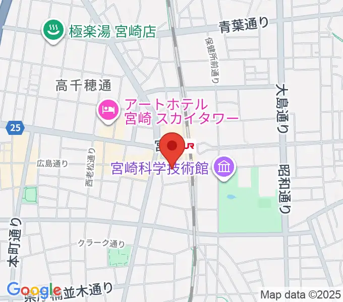 ワンダーアティックシネマの地図