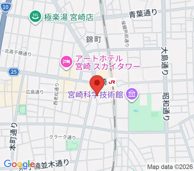 ワンダーアティックシネマの地図