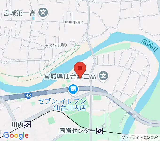 宮城県美術館の地図