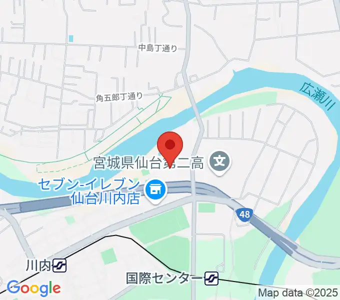 宮城県美術館の地図