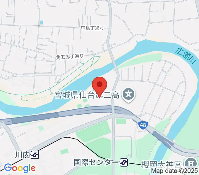 宮城県美術館の地図