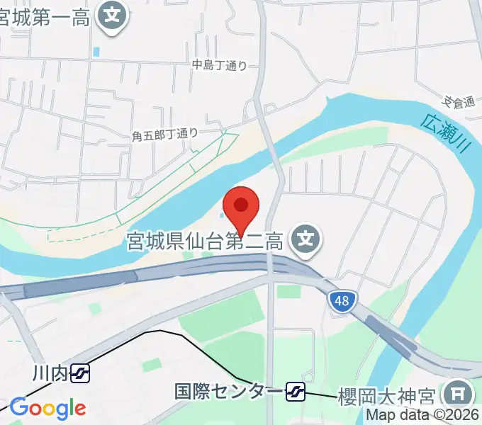 宮城県美術館の地図