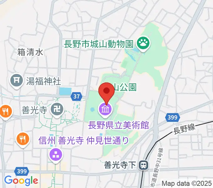 東山魁夷館の地図