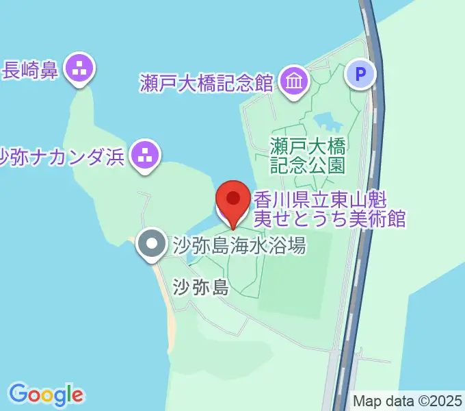 香川県立東山魁夷せとうち美術館の地図