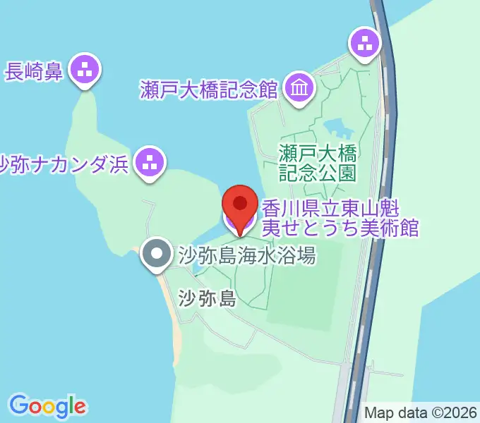 香川県立東山魁夷せとうち美術館の地図