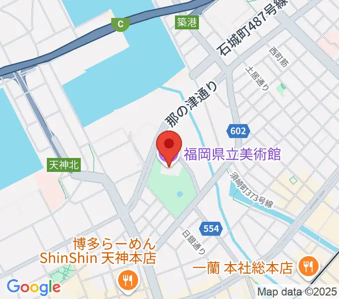 福岡県立美術館の地図