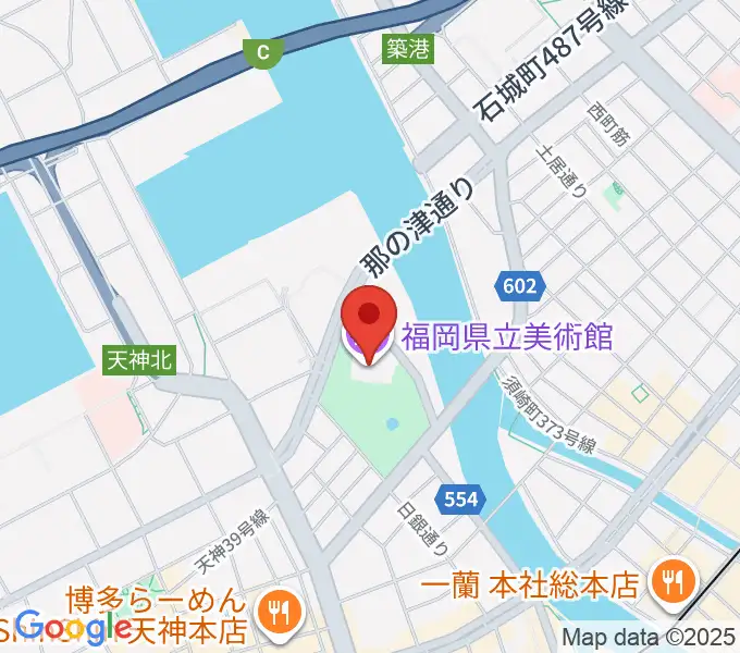 福岡県立美術館の地図