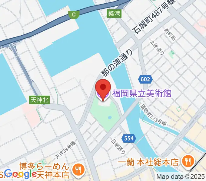 福岡県立美術館の地図