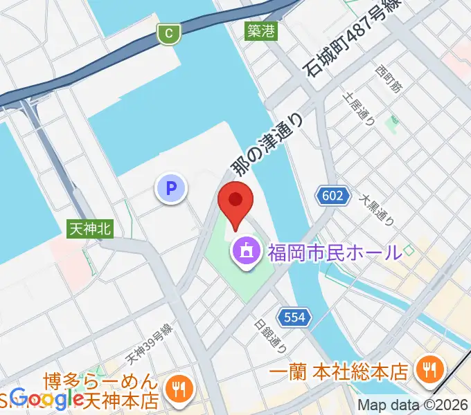 福岡県立美術館の地図