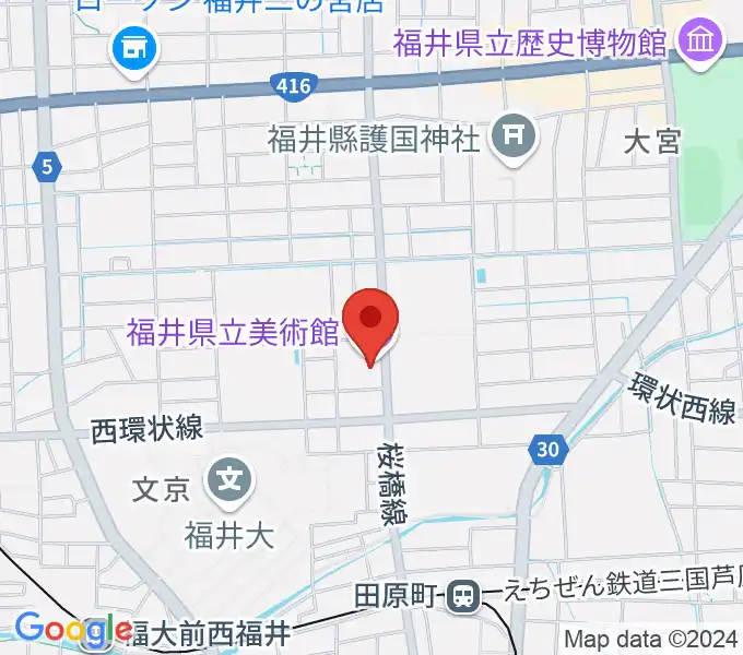 福井県立美術館の地図