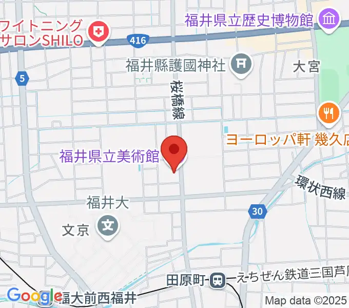 福井県立美術館の地図