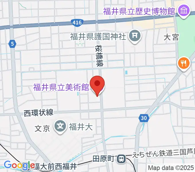 福井県立美術館の地図