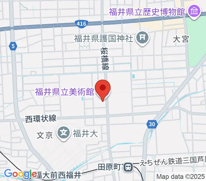 福井県立美術館の地図