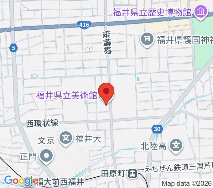 福井県立美術館の地図