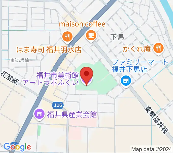 アートラボふくい 福井市美術館の地図