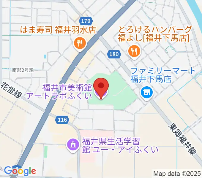 アートラボふくい 福井市美術館の地図