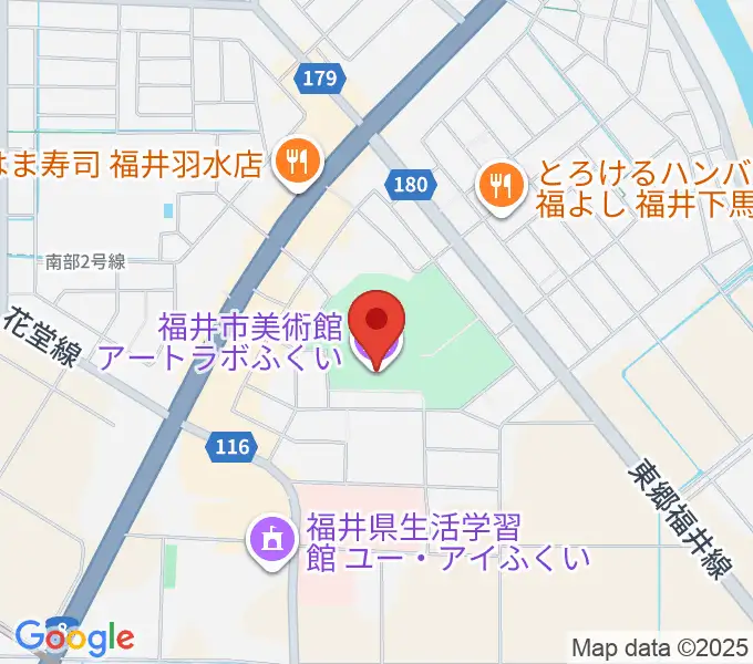 アートラボふくい 福井市美術館の地図