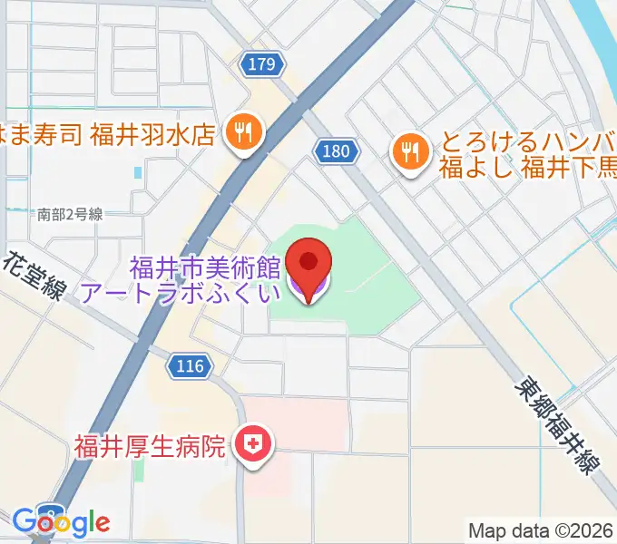 アートラボふくい 福井市美術館の地図
