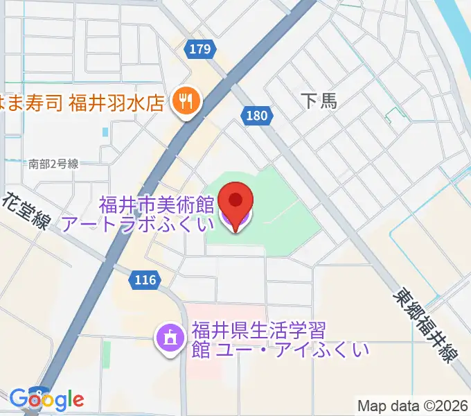 アートラボふくい 福井市美術館の地図