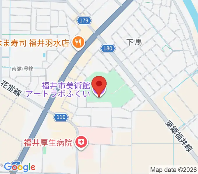 アートラボふくい 福井市美術館の地図