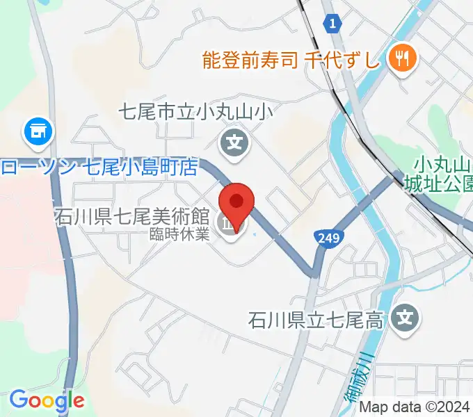 石川県七尾美術館の地図