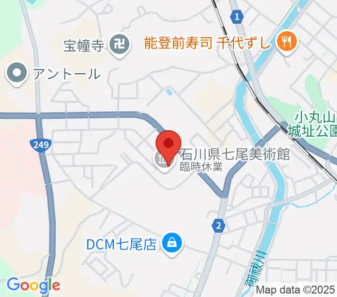 石川県七尾美術館の地図