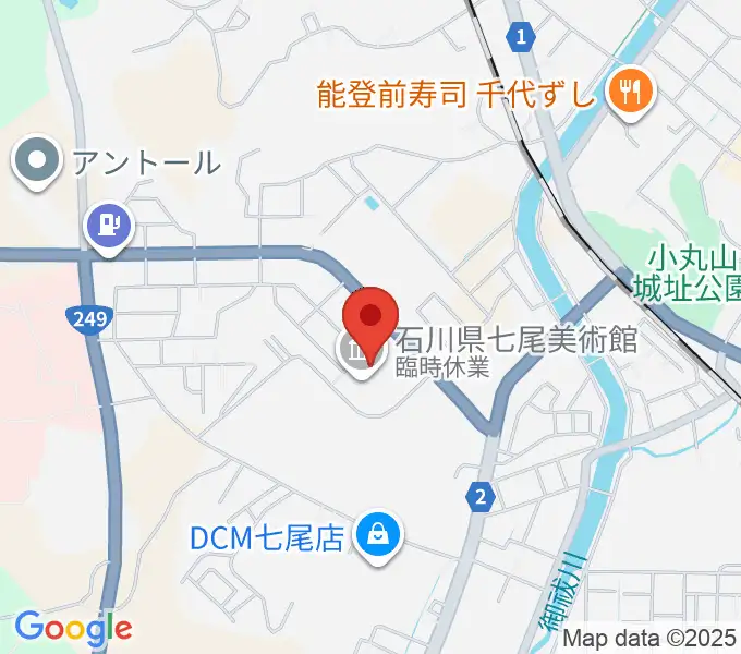 石川県七尾美術館の地図