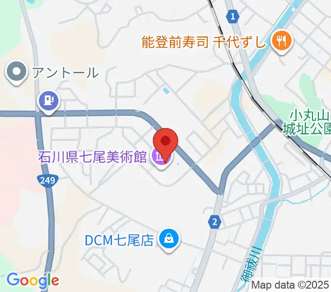 石川県七尾美術館の地図