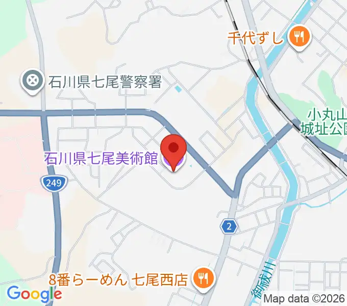 石川県七尾美術館の地図