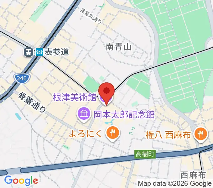 根津美術館の地図