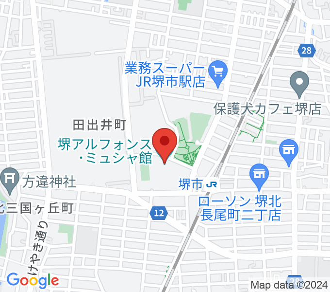 堺アルフォンス・ミュシャ館（堺市立文化館）の場所
