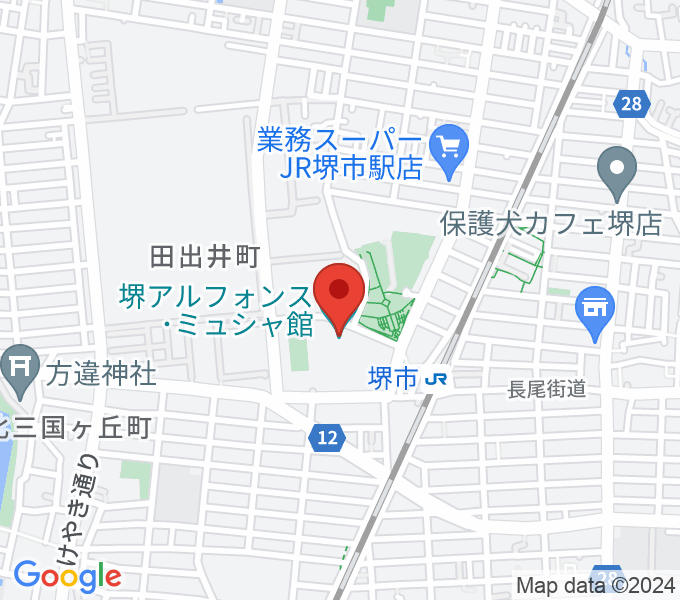 堺アルフォンス・ミュシャ館（堺市立文化館）の場所