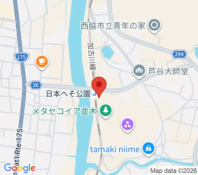 西脇市岡之山美術館の地図