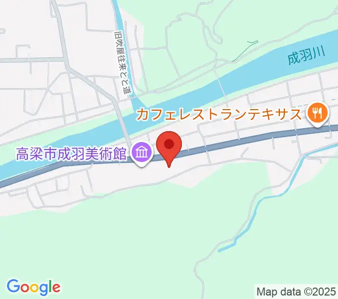 高梁市成羽複合施設たいこまるプラザの地図