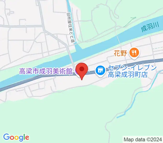 高梁市成羽美術館の地図