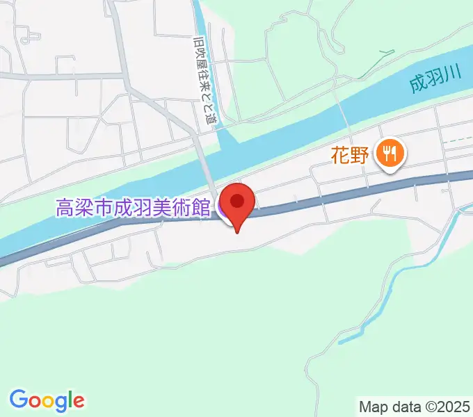 高梁市成羽美術館の地図