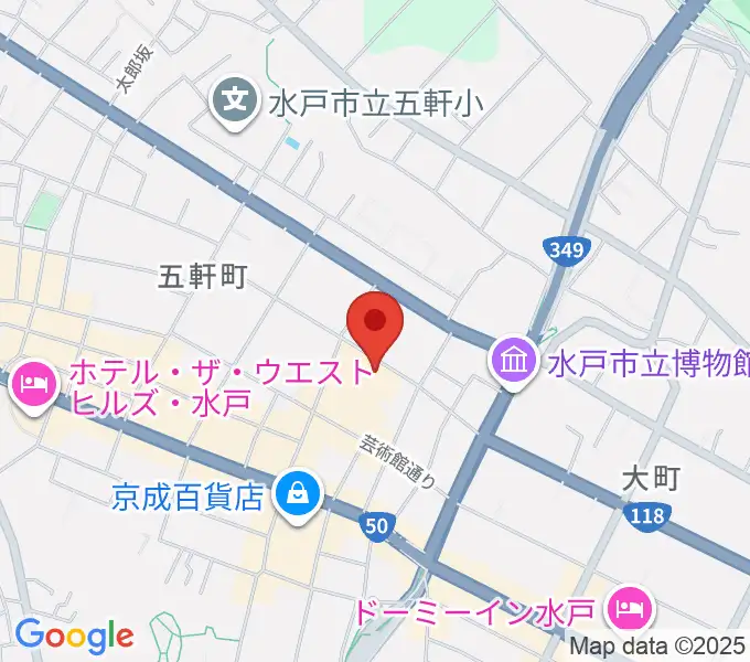 水戸芸術館 現代美術ギャラリーの地図