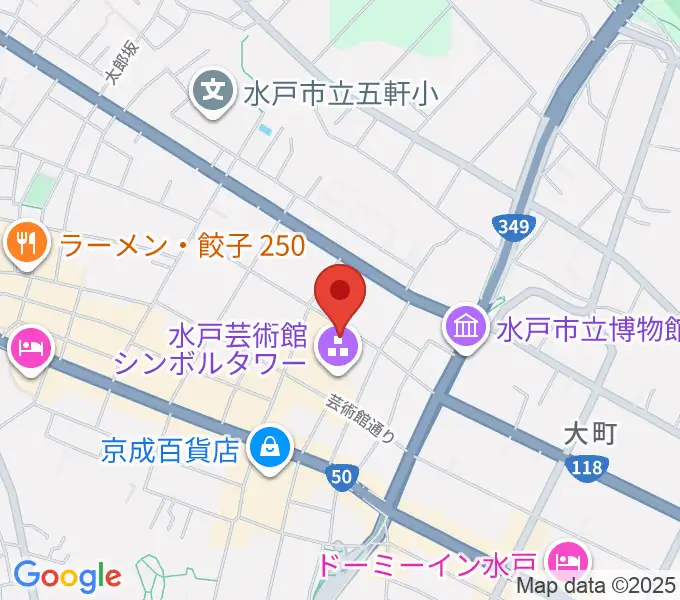 水戸芸術館 現代美術ギャラリーの地図