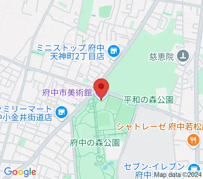 府中市美術館の地図