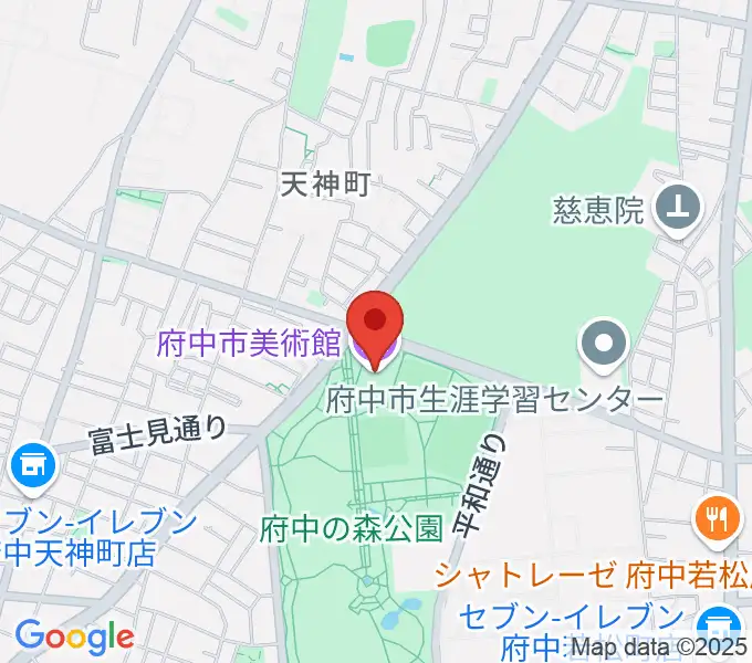 府中市美術館の地図