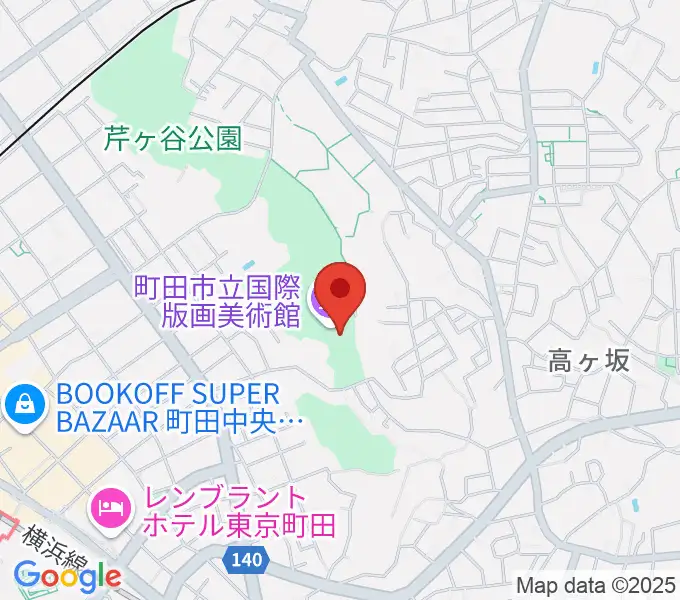 町田市立国際版画美術館の地図
