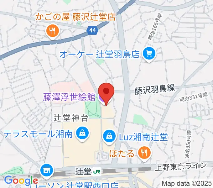 藤沢市アートスペースの地図