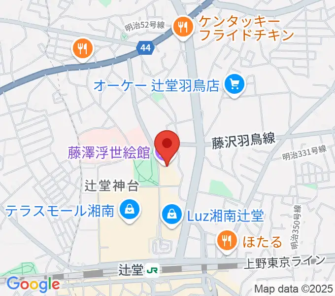 藤沢市アートスペースの地図