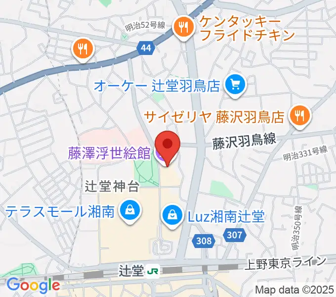 藤沢市アートスペースの地図