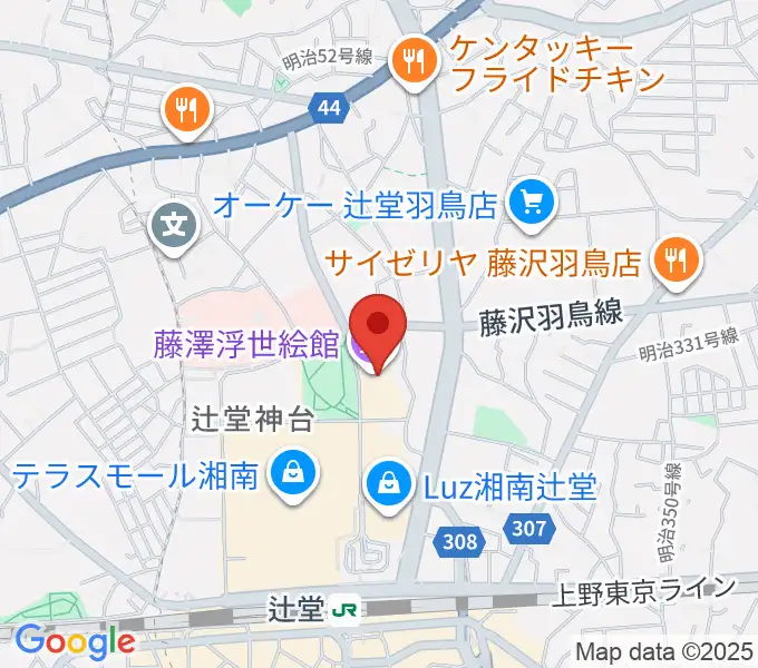 藤沢市アートスペースの地図